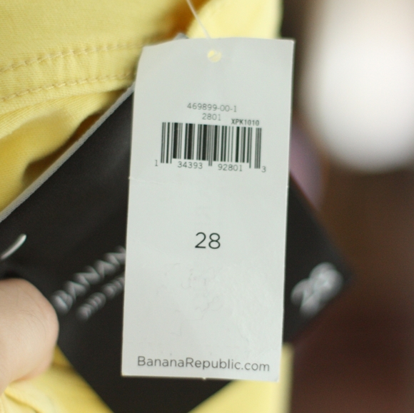 BANANA REPUBLIC Yellow Mid Rise Skinny Jeans - Picture 3 of 6